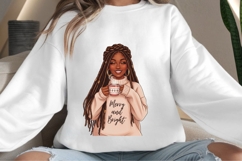 Christmas motivational women png design for T-shirts Product Image 4