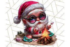 Summer Christmas Clipart PNG, Tropical Holiday Art Clip Art Product Image 3