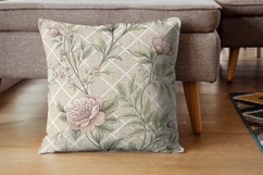 Taupe Toile Digital Paper Pack, Vintage Floral Toile Product Image 7