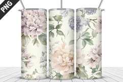 Flowers Tumbler Wrap | Sublimation Design | Tumble PNG Product Image 4