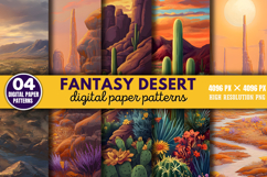 Fantasy Desert Background Digital Paper PNG Product Image 1