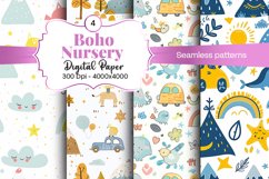 Nursery Boho digital paper Seamless backgrounds Product Image 2