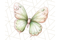 Pastel Fairies and Butterflies PNG, Spring Fantasy Clipart Product Image 3
