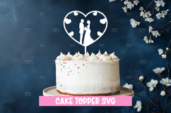Wedding cake topper, Paper Cut, Wedding SVG Product Image 1