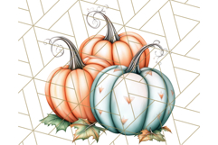 Fall Pumpkin Clipart PNG, Autumn Pumpkins, Jewel Tones Png Product Image 3
