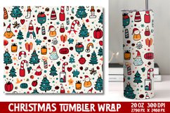 Christmas Tumbler Wrap Sublimation Product Image 1