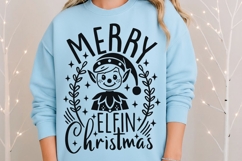 Merry Elfin Christmas Svg, Elf Christmas Svg, Cute Elf Svg. Product Image 8