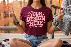 Autumn,Fall Sweatshirt Mockup Set Autumn Sweatshirt Mockup Product Image 5