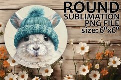 Colorful Round Design Keychain Artwork , Christmas Product Image 1