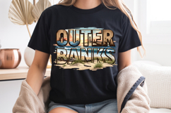 Outer Banks PNG, Vintage North Carolina Sublimation Product Image 8
