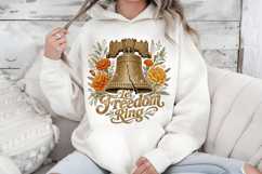 Let Freedom Ring PNG, Rhinestone Liberty Bell Sublimation Product Image 7