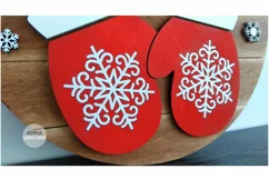 Warm Winter Wishes Sign SVG | Christmas Door Hanger SVG file Product Image 4