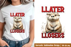 Sarcastic Sublimation, Llater llosers PNG Product Image 1