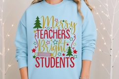 Merry Teachers Bright Students Svg, Christmas Teacher Svg. Product Image 8