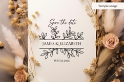 Wedding Frame SVG Bundle | 10 Floral Name Designs Product Image 5