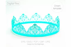 Crown svg Tiara svg Birthday tiara Princess svg Party hat Product Image 6