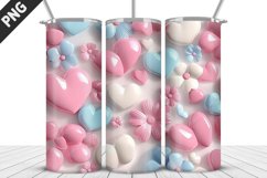 Valentines Love Skinny Tumbler PNG Wrap| Valentines Tumbler Product Image 4