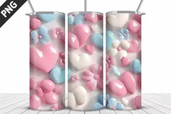 Valentines Love Skinny Tumbler PNG Wrap| Valentines Tumbler Product Image 4