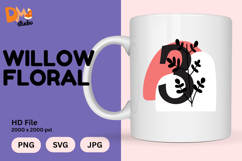 Willow Floral Monogram Product Image 1