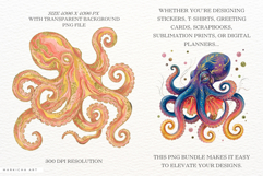 Coastal Octopus PNG Clipart Product Image 2
