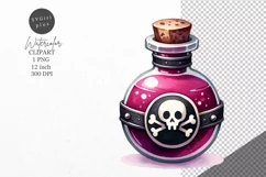 Halloween clipart, Potion bottle clipart, Kids Halloween Product Image 1