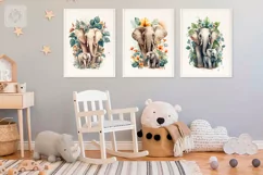 Elephant Mother & Baby sublimation. 3 png design Product Image 3