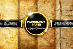 Parchment Paper Digital Papers - 04 variations Product Image 1