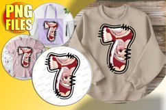 7 Doodle Letter Valentine Bright Loving Heart! Product Image 1