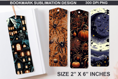 Bookmarks Sublimation - Halloween Holly Berries PNG Design Product Image 1