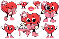 Heart Reading PNG, valentines day PNG, Heart PNG, Love PNG Product Image 2