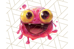 Slime Monster Clipart, Colorful Goo Graphics Png Product Image 3