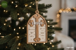 Nativity Ornaments Laser Cut Bundle | Christmas | SVG Product Image 7