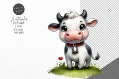 Cow clipart, Farm animals clipart, Animals sublimation Product Image 1