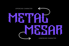 Blackletter Logo Serif - Metal Mesar Product Image 6