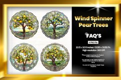 Pear Trees Wind Spinner Sublimation - 04 Variations Product Image 1