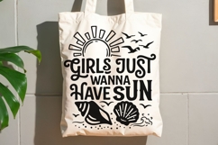 Girls Just Wanna Have Sun Svg, Girls Vacation Svg, Beach Svg Product Image 8