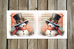 Cute Christmas Snowman | 4 retro Sublimation Mug designs P2 Product Image 3