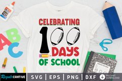 Celebrating 100 Days Of School SVG, School SVG Design Product Image 1