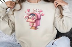 Valentine Mailbox Sublimation Clipart PNG Product Image 1