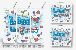 Highland Cow 4th of July Tumbler Wrap PNG Bundle Product Image 8