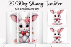 Valentine&#039;s Day Skinny Tumbler - Sublimation Tumbler Design Product Image 1