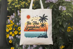 Be the sunshine Summer PNG, Retro Beach PNG Sublimation Desi Product Image 7