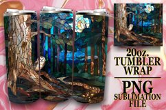 Enchanting Stained Glass Sublimation Wrap Product Image 1