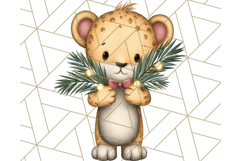 Safari Christmas PNG Clipart, Cute Jungle Animal Art Product Image 3