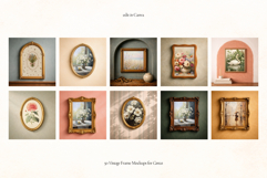 50 Vintage Frame Mockups for Canva Product Image 7