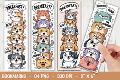 Cute Breakfast Animals Bookmark Sublimation Product Image 1