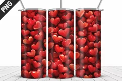 Valentines Love Skinny Tumbler PNG Wrap| Valentines Tumbler Product Image 4
