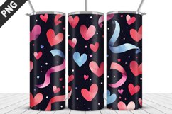 Lovely Hearts Tumbler Design | Valentine&#039;s Day Tumbler Wrap Product Image 4