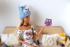 Miniature crochet owl making tutorial dollhouse amigurumi Product Image 7