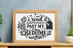 I Read Past My Bedtime Svg, Book Lover Svg, Book Club Svg. Product Image 8